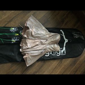 Sherri Hill Sparkly Strapless Homecoming Dress